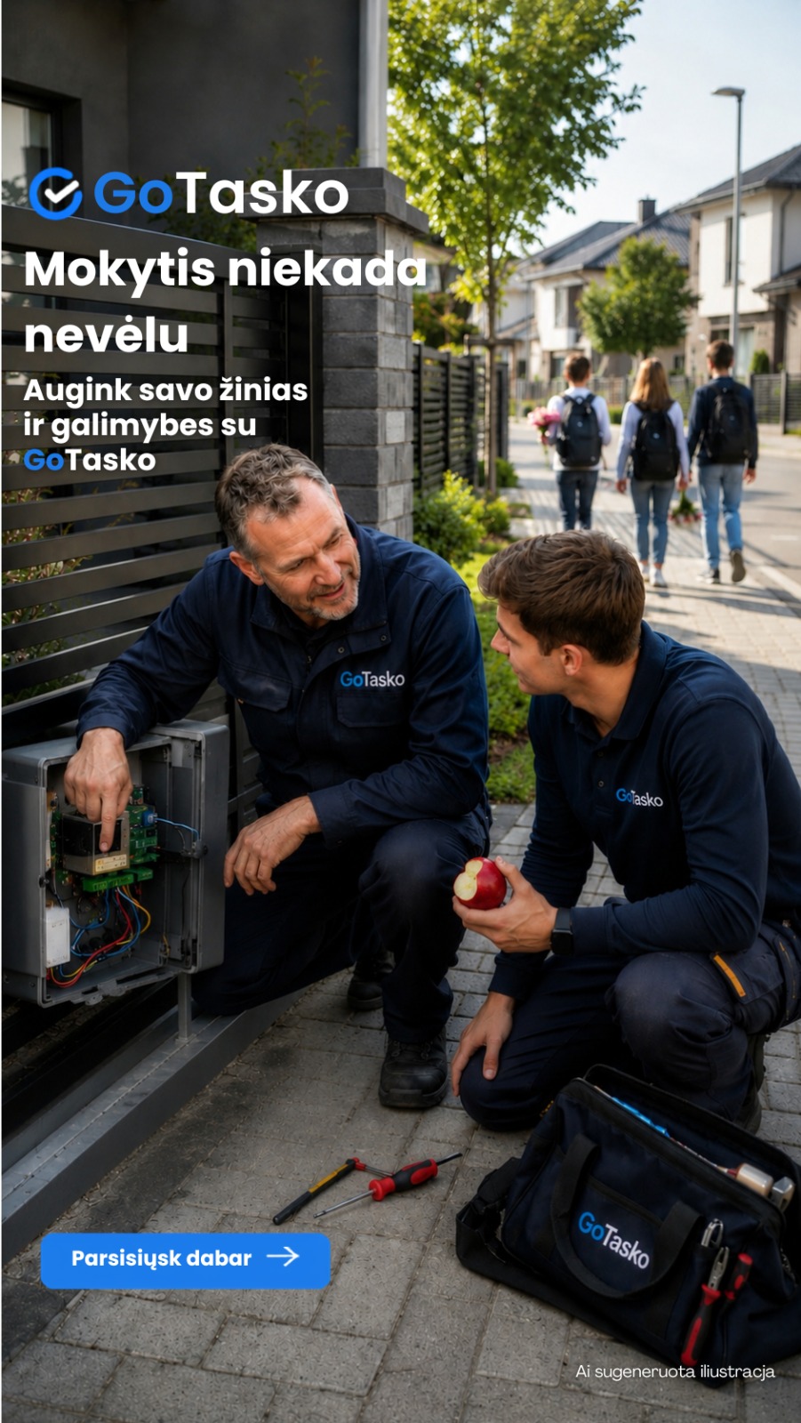 GoTasko klientams reklama